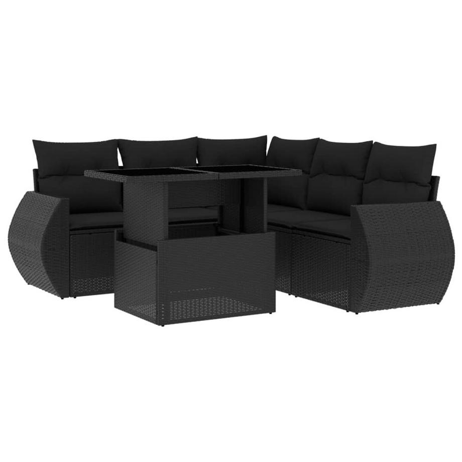 set divano da giardino Polirattan