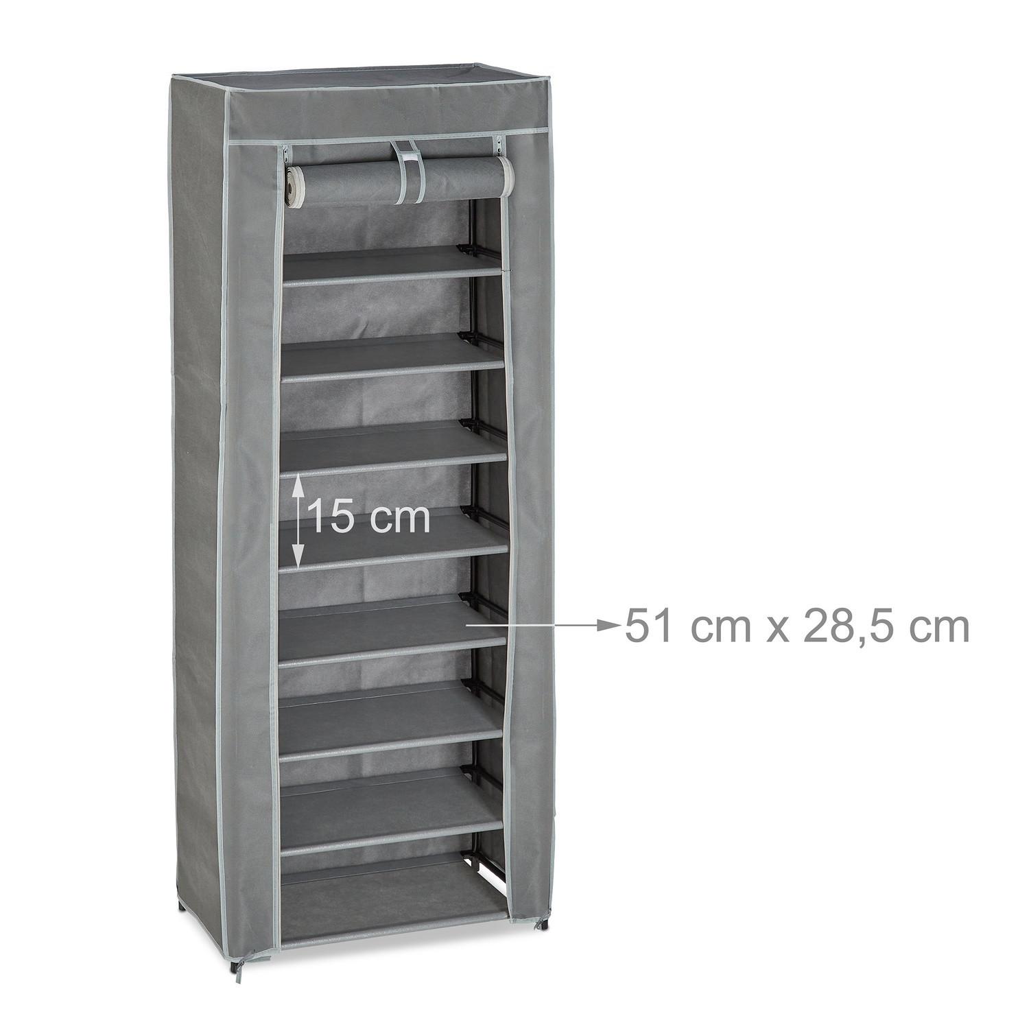 B2X Scarpiera in tessuto con 9 scomparti  