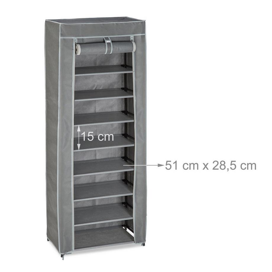 B2X Scarpiera in tessuto con 9 scomparti  