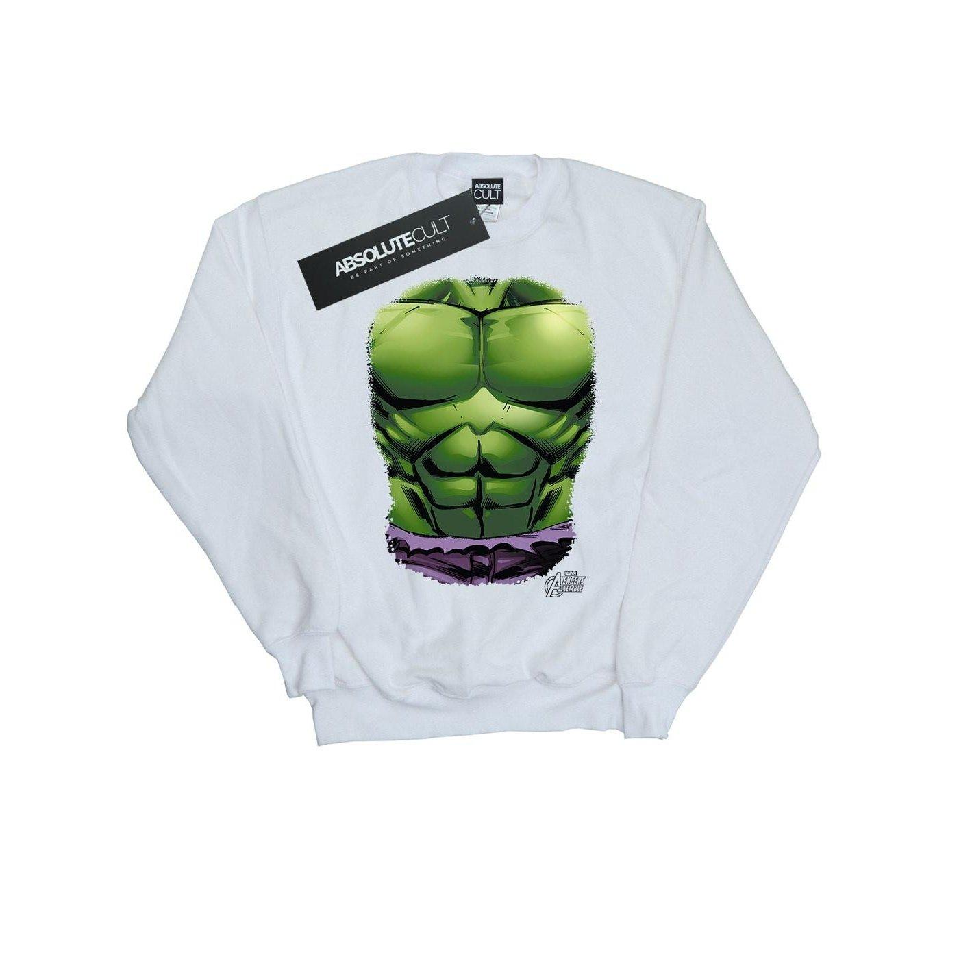 Image of Hulk Chest Burst Sweatshirt Damen Weiss XXL