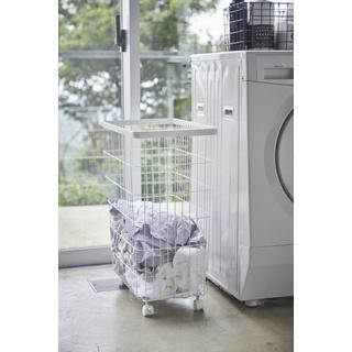 Yamazaki Wäschekorb mit Rollen aus Metall H56,5cm  