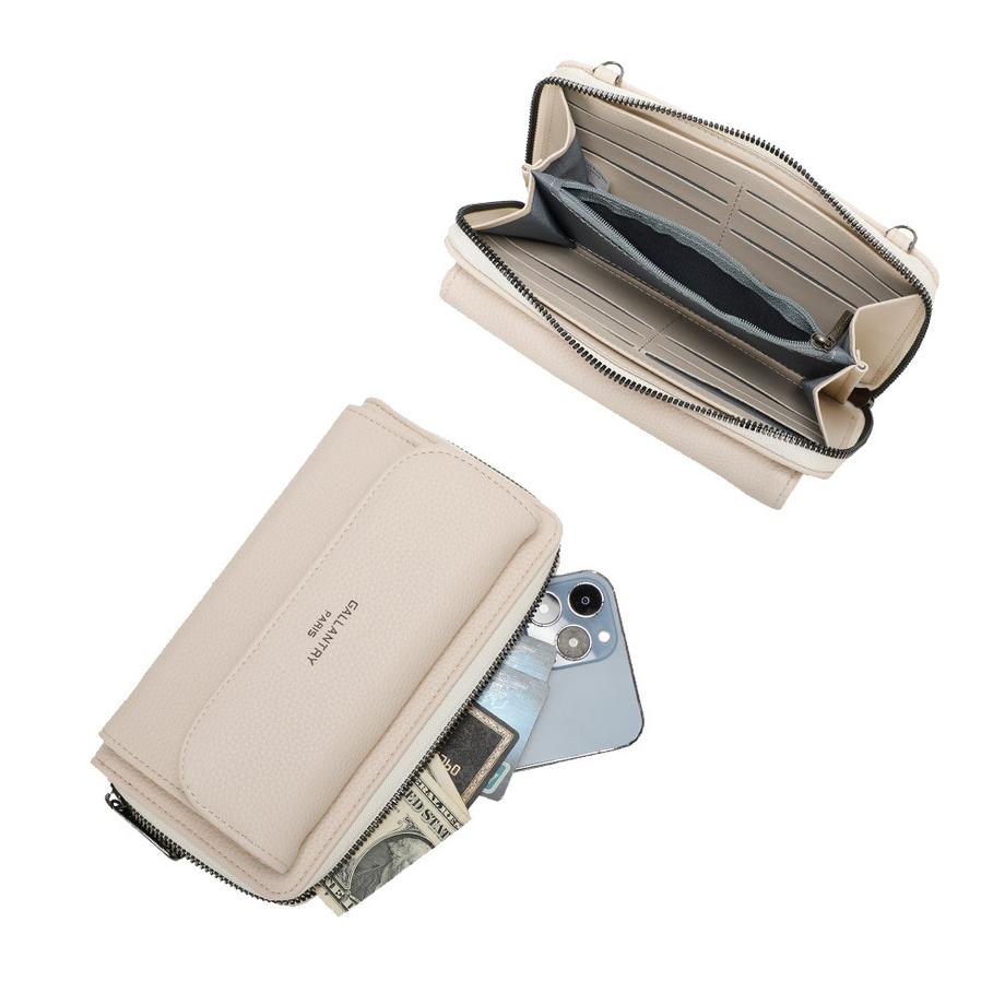 Gallantry Leder Schultertasche Portemonnaie  