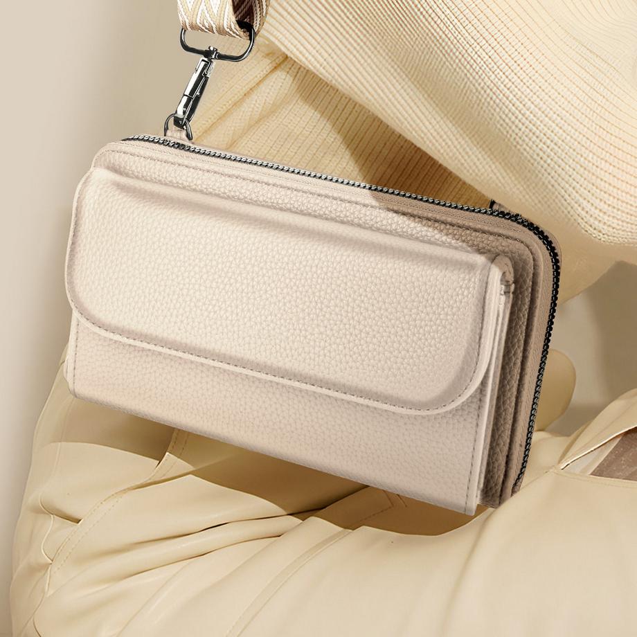 Gallantry Leder Schultertasche Portemonnaie  