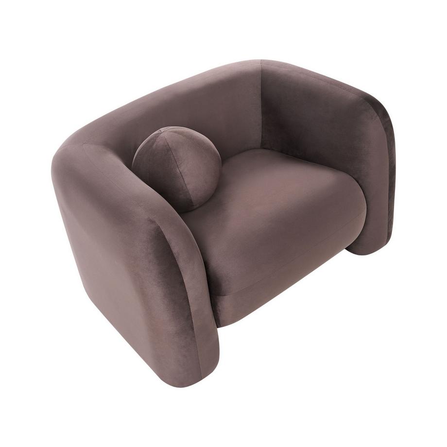 Beliani Fauteuil en Velours Rétro LEIREN  