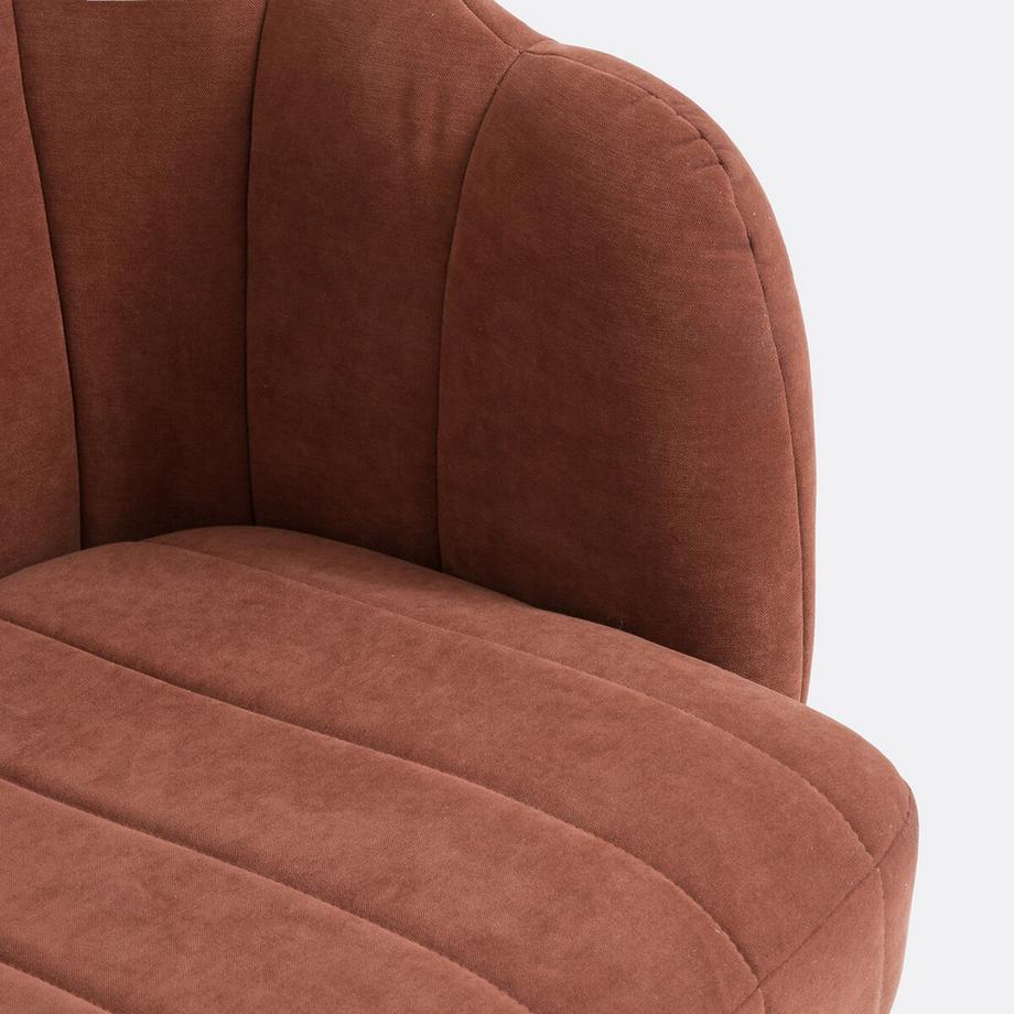 La Redoute Intérieurs Fauteuil bas velours  