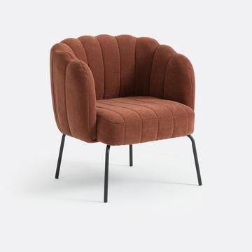 Fauteuil bas velours