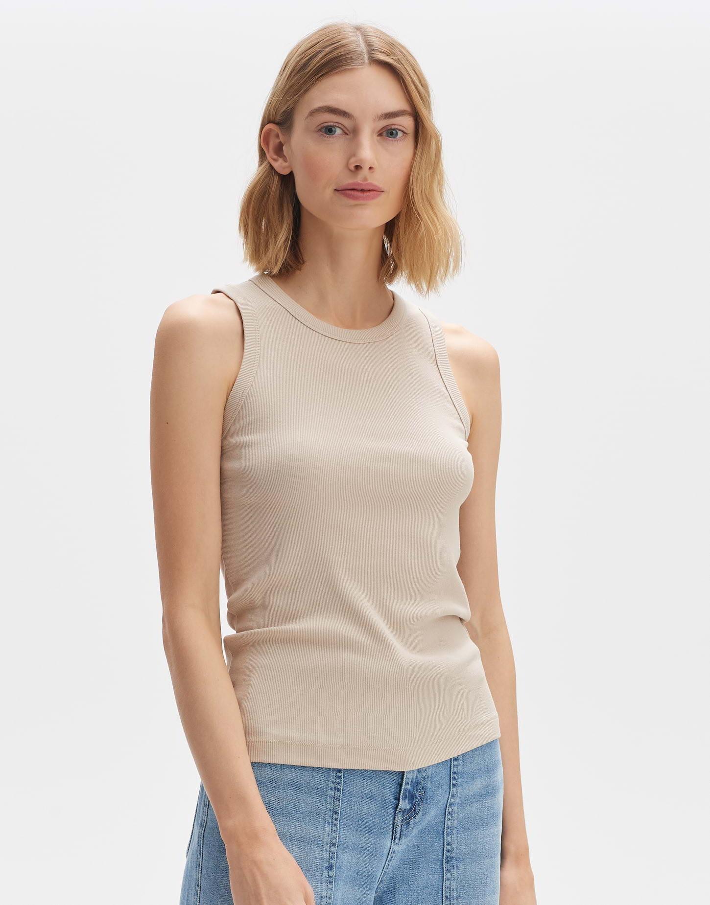 Image of Tank Top Ilesso Figurbetont Damen Weizen 40