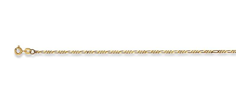 Image of Collier Figaro Gelbgold 375, 1.8mm, 45cm Unisex Gelbgold 45cm
