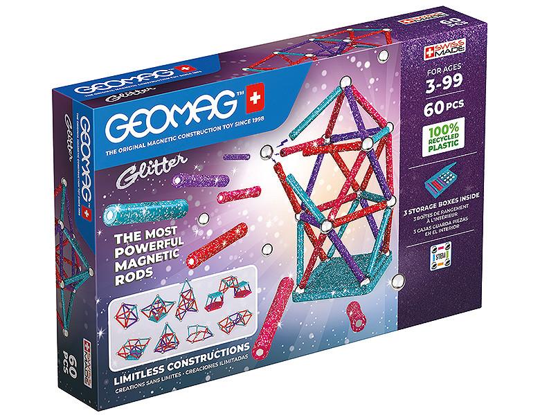 Geomag  Geomag Glitter Set Recycled - 60-delig 
