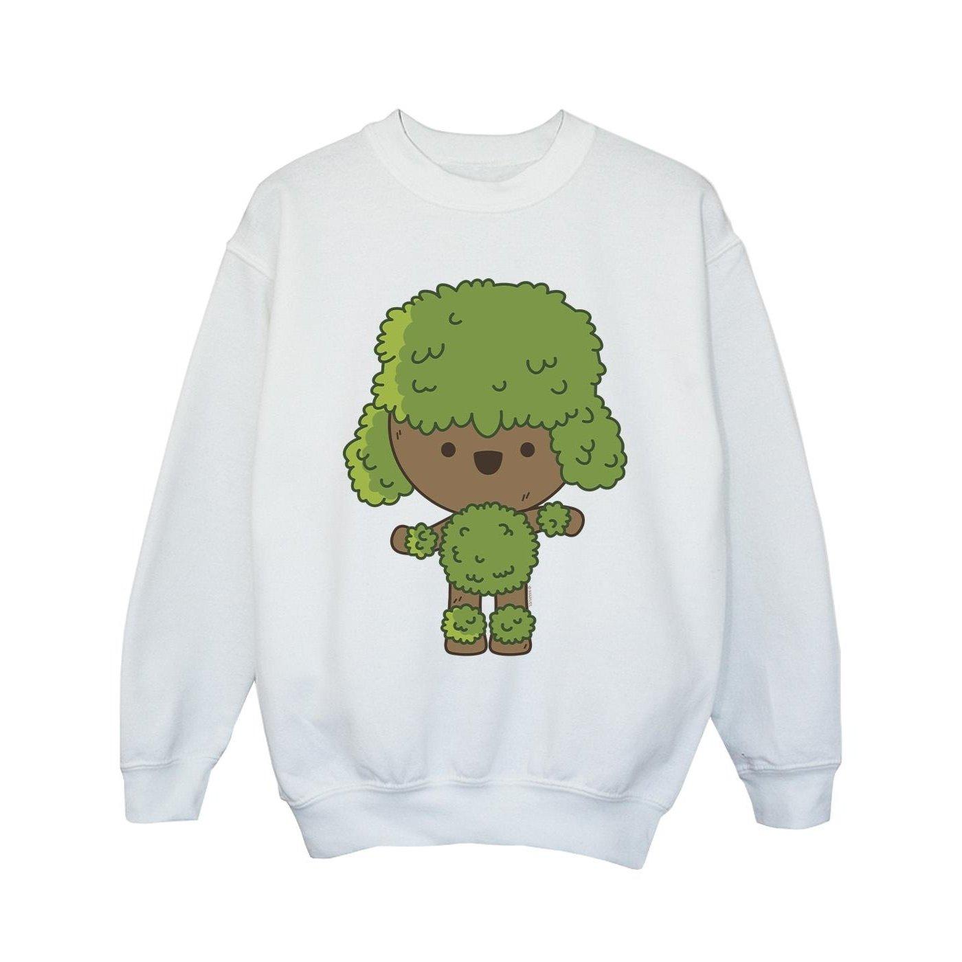 Image of I Am Groot Chibi Dance Sweatshirt Unisex Weiss 152-158