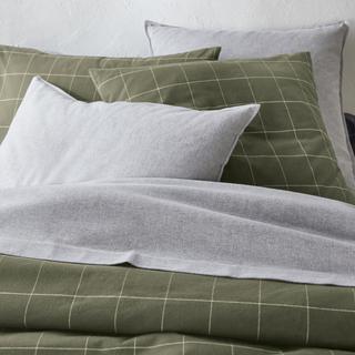 La Redoute Intérieurs Charlie Khaki Copripiumino in flanella  