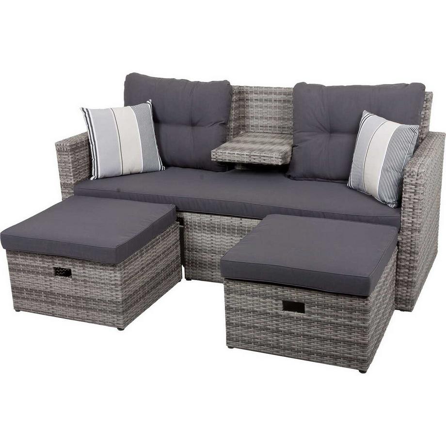 mutoni Salotto da giardino Valletta grigio  