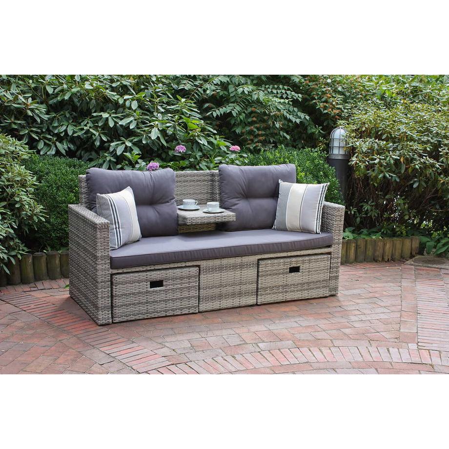 mutoni Salotto da giardino Valletta grigio  