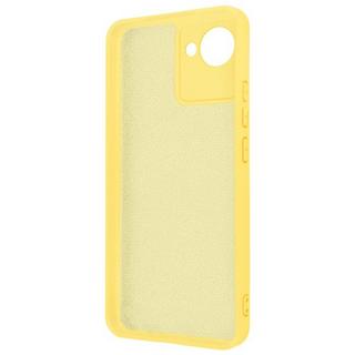 Avizar  Cover Realme C30 in silicone gialla 