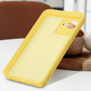 Avizar  Cover Realme C30 in silicone gialla 