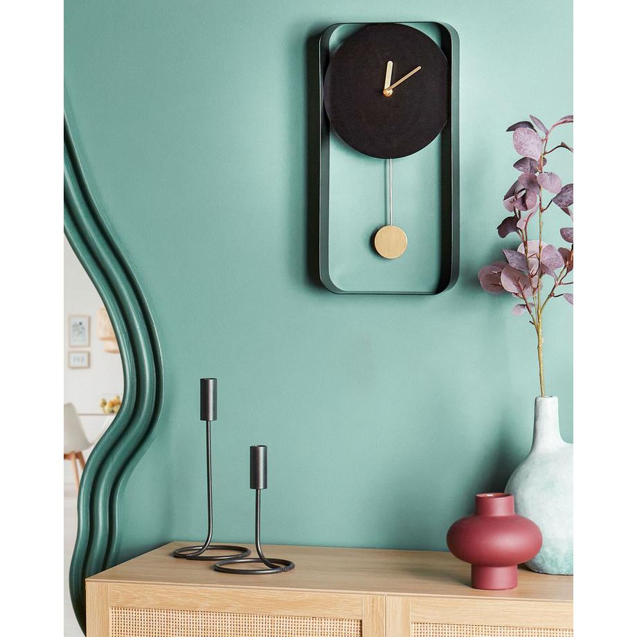 Beliani Wanduhr aus Stahl Modern SERVOZ  