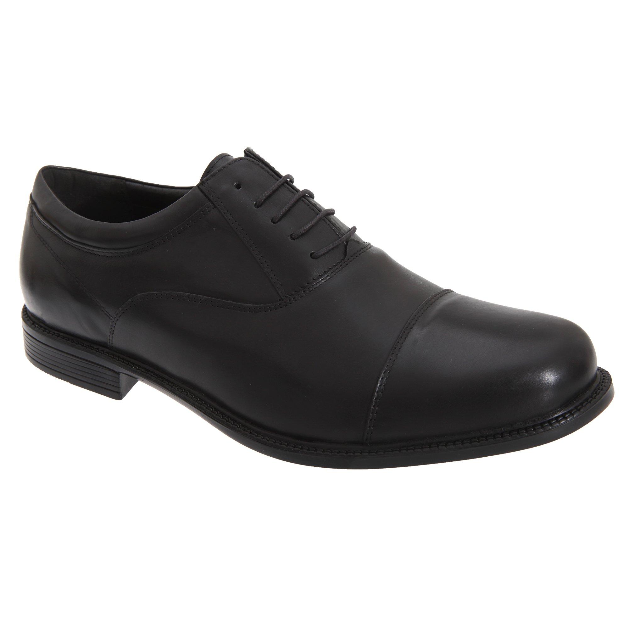 Image of Fuller Leder Oxford Schuhe Herren Schwarz 48