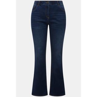 Ulla Popken  Jeans modello Marie con boot cut, cintura comoda e taglio a cinque tasche 