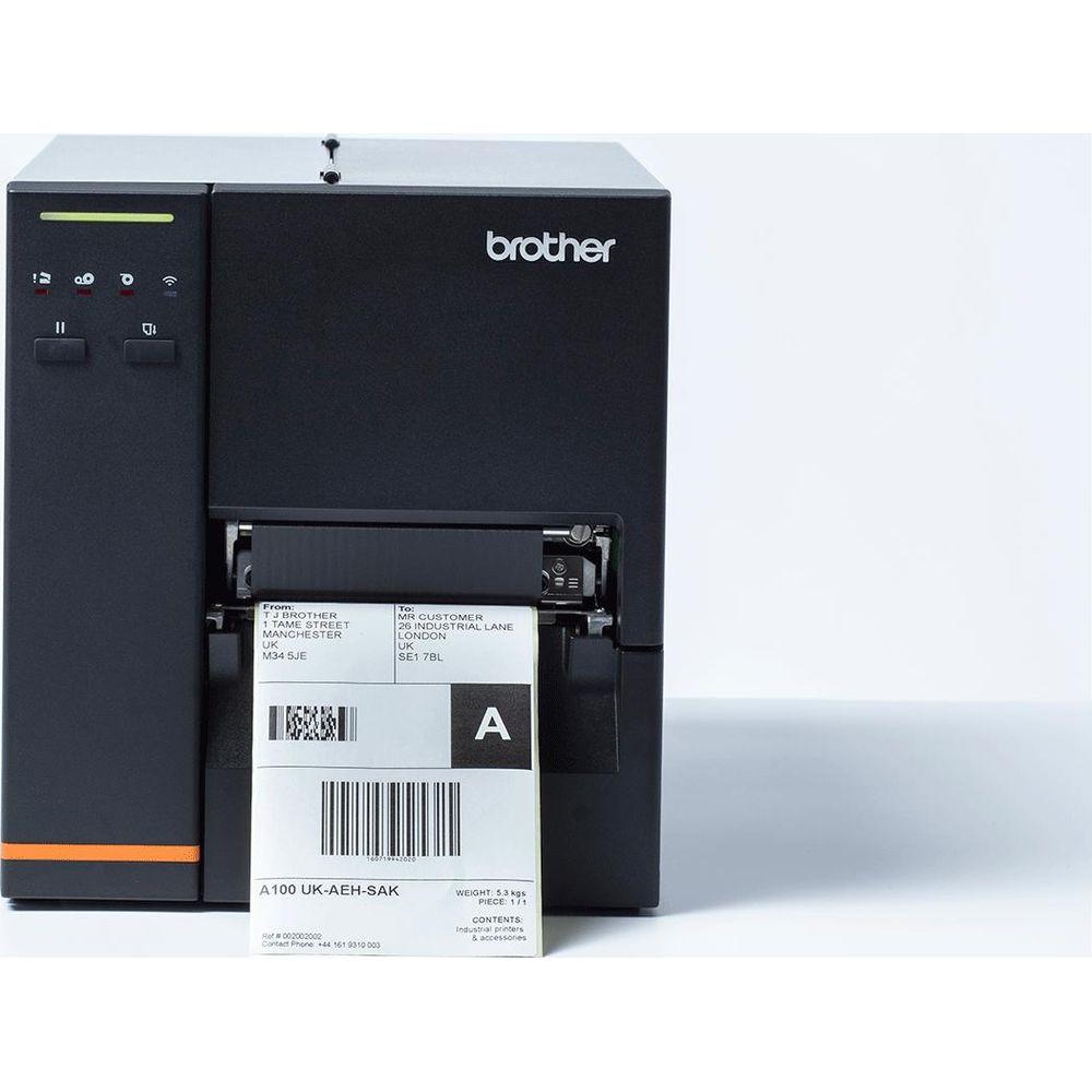 brother  TJ-4120TN stampante per etichette (CD) Termica diretta/Trasferimento termico 300 x 300 DPI 178 mm/s Collegamento ethernet LAN 