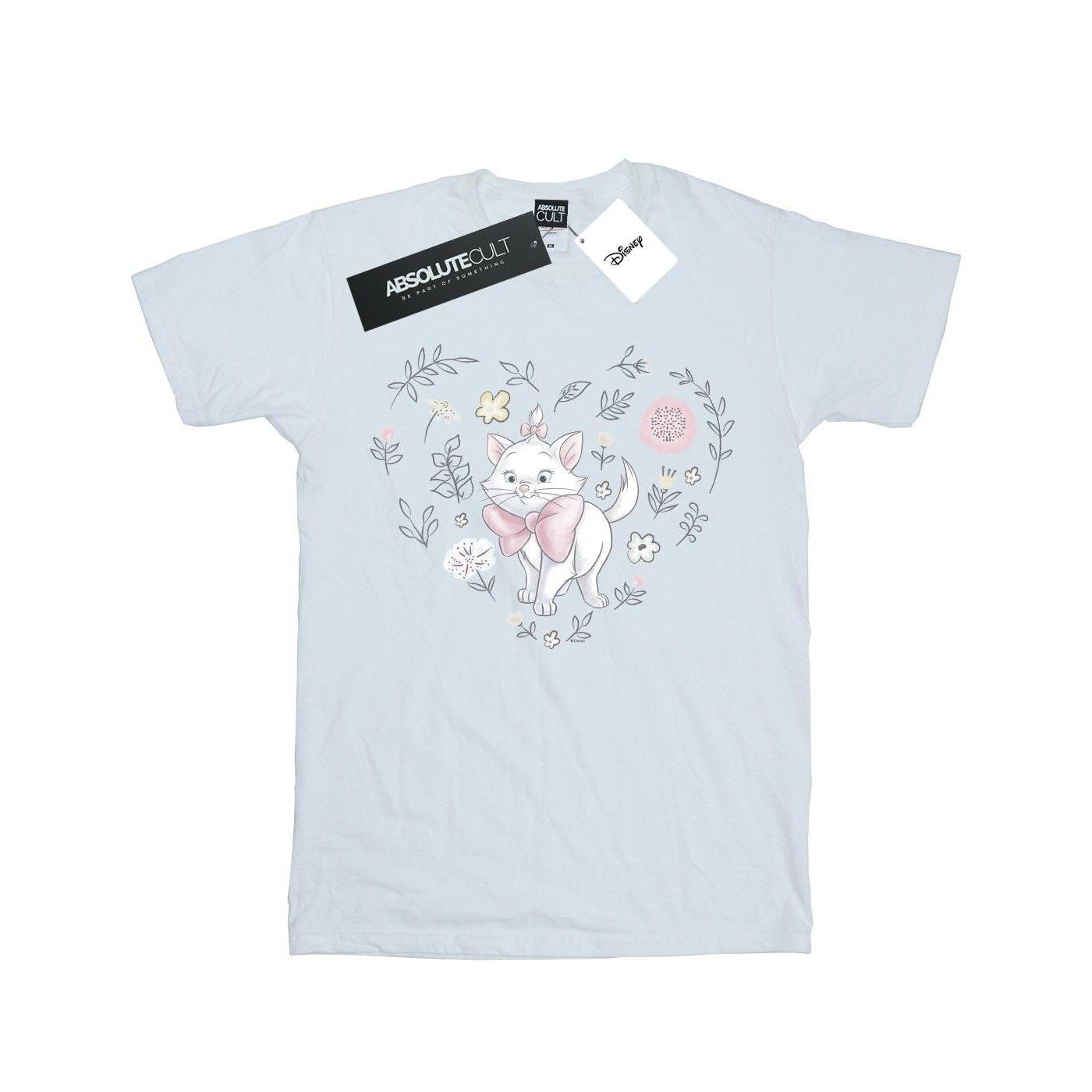 Image of The Aristocats Marie Heart Tshirt Unisex Weiss 152-158