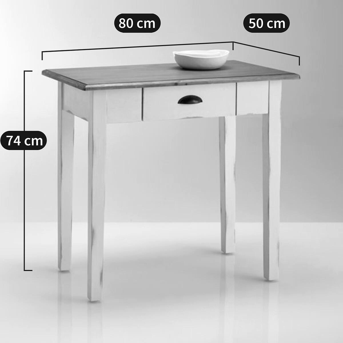 La Redoute Intérieurs Table de cuisine pin massif 1 à 2 couverts  