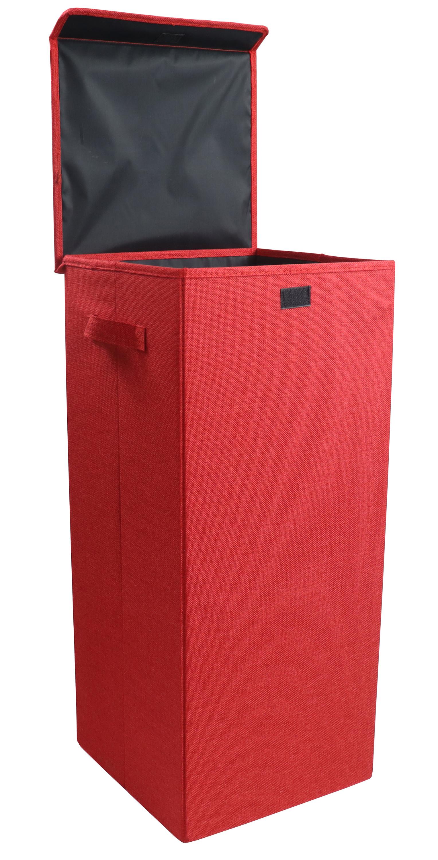 VCM Panier à linge en tissu Coffre à linge Coffre à linge en tissu Couvercle Dreso L  