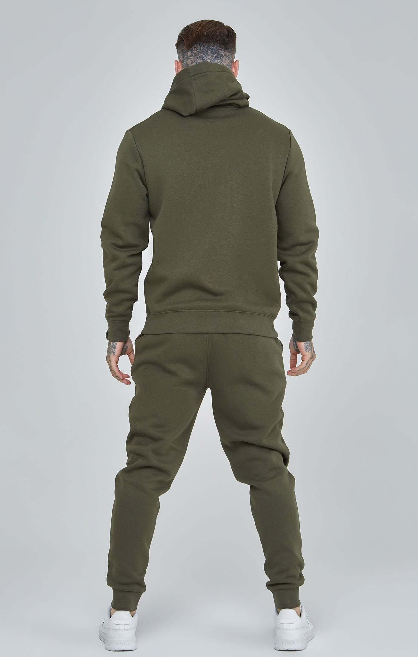 Sik Silk  Kapuzenpullover Khaki Essential Overhead Hoodie 