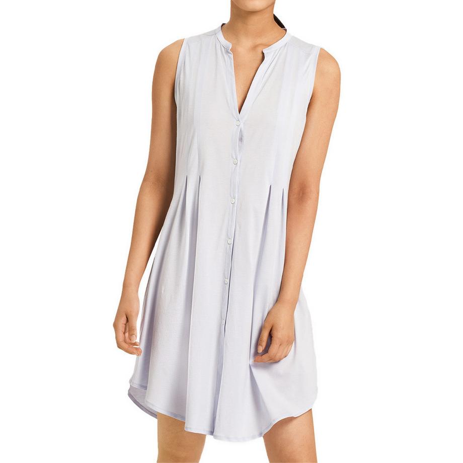 HANRO Cotton Deluxe Chemise de Nuit sans Manches  