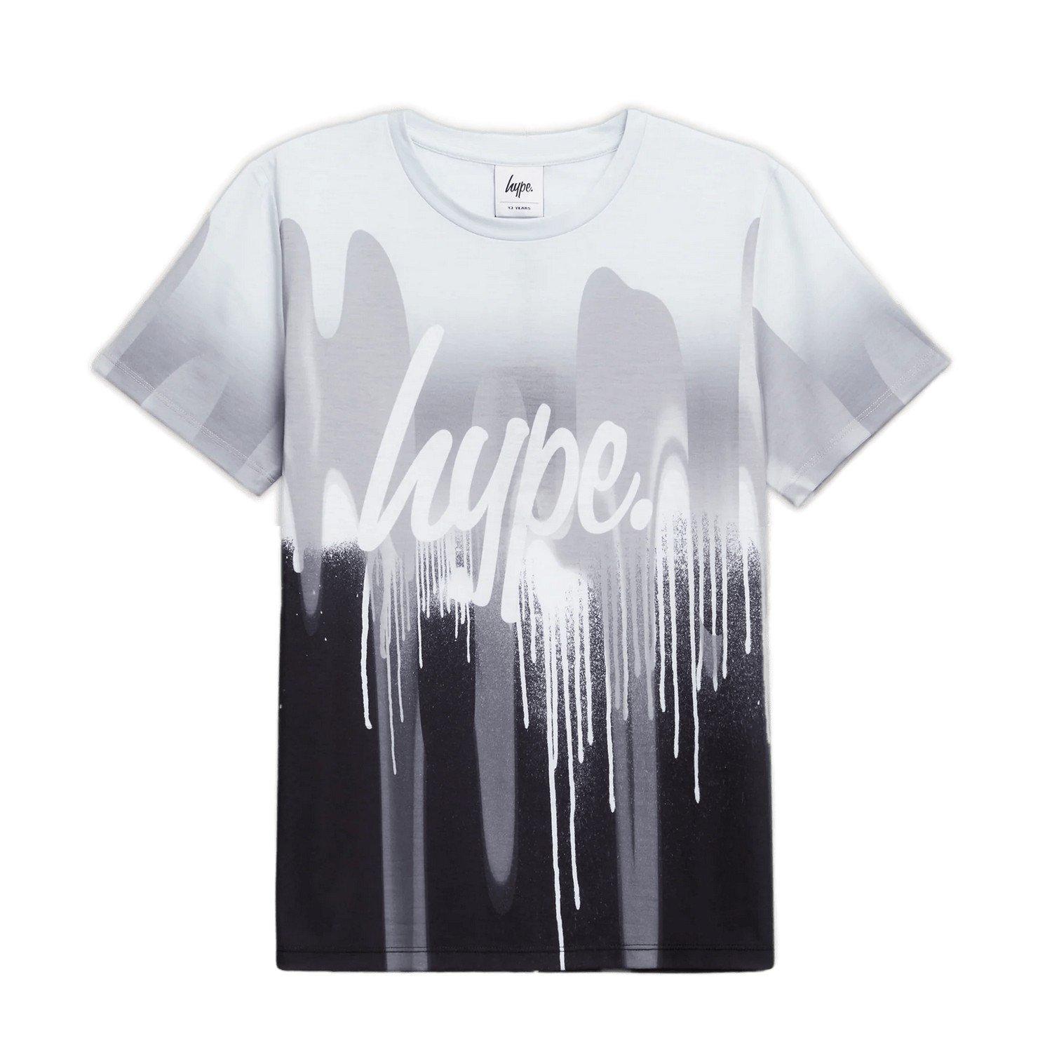 Image of Mono Gradient Drips Tshirt Jungen Weiss 104
