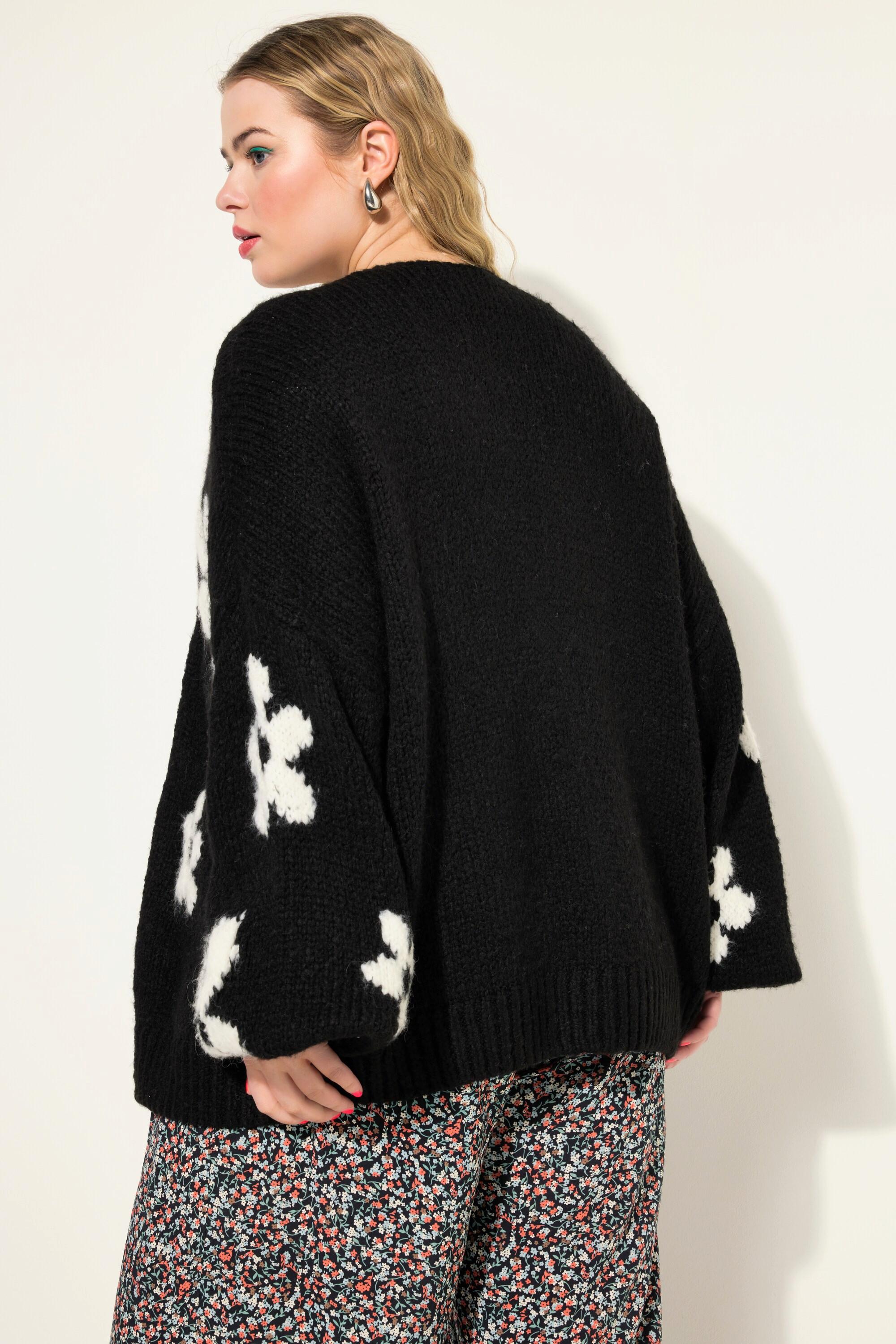 Studio Untold  Cardigan oversized à manches longues, fleurs 