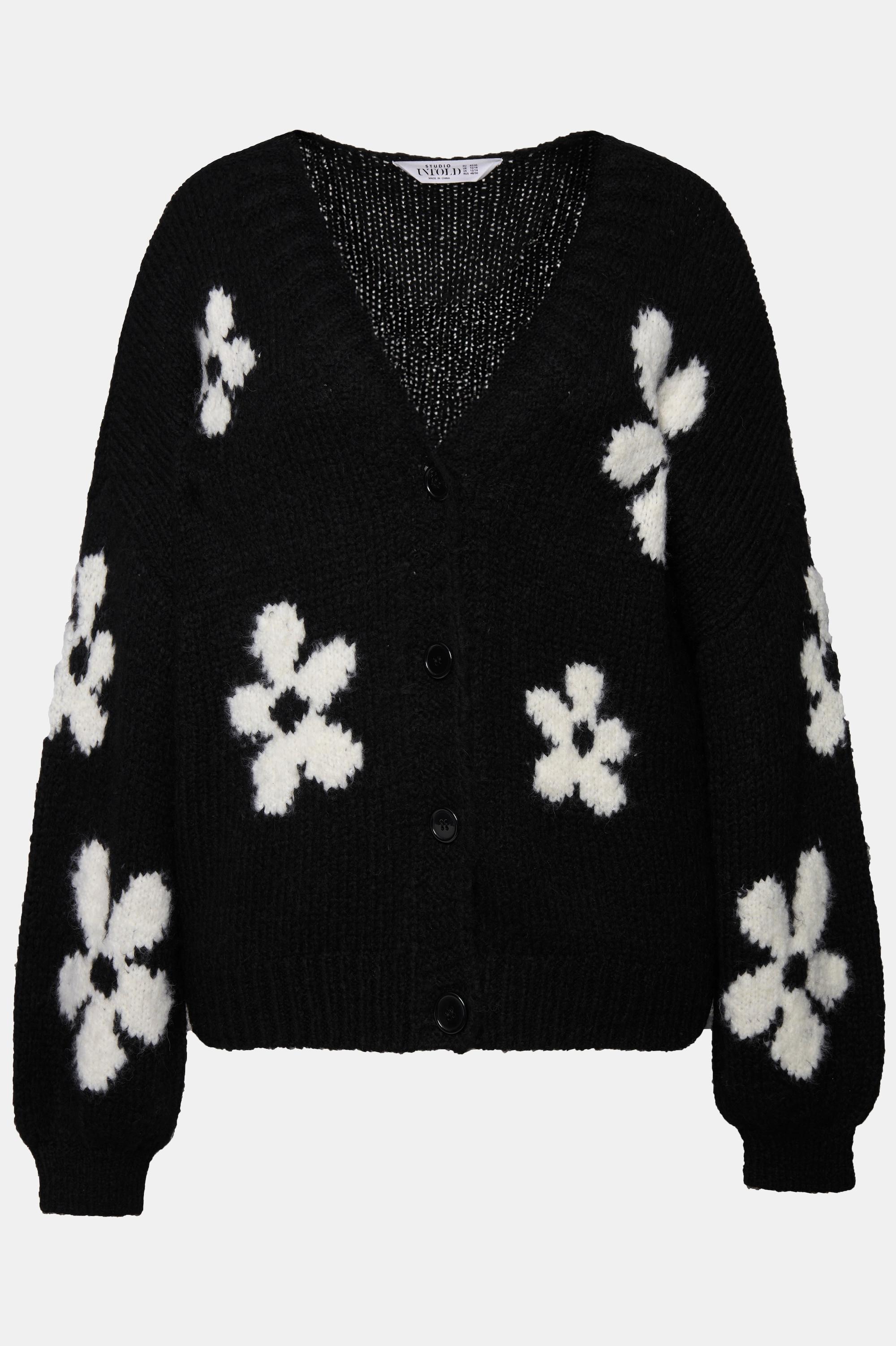 Studio Untold  Cardigan oversized à manches longues, fleurs 