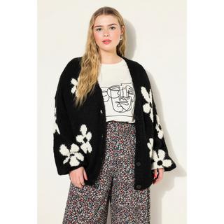 Studio Untold  Cardigan oversized à manches longues, fleurs 