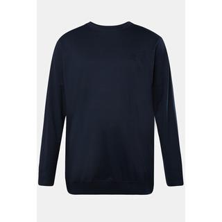 JP1880  Maglia basic con taglio speciale per l'addome, scollo a girocollo e maniche lunghe, fino alla tg. 8XL 