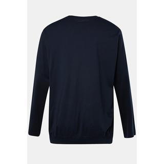 JP1880  Maglia basic con taglio speciale per l'addome, scollo a girocollo e maniche lunghe, fino alla tg. 8XL 