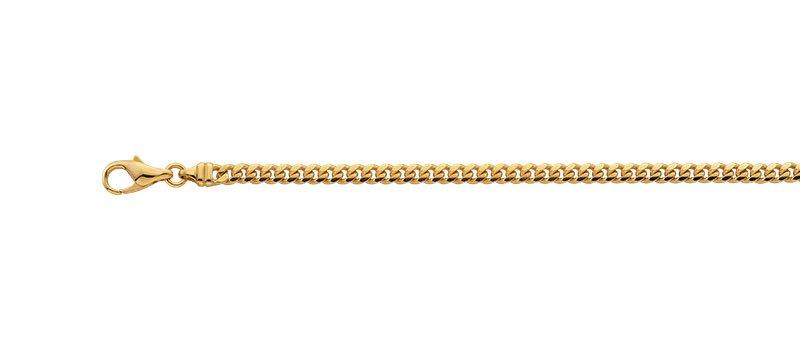 Image of Collier Panzer Gelbgold 750, 4mm, 45cm Damen Gelbgold 45cm