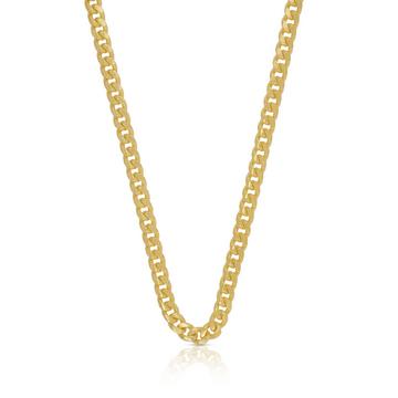 Collier gourmette or jaune 750, 4mm, 45cm