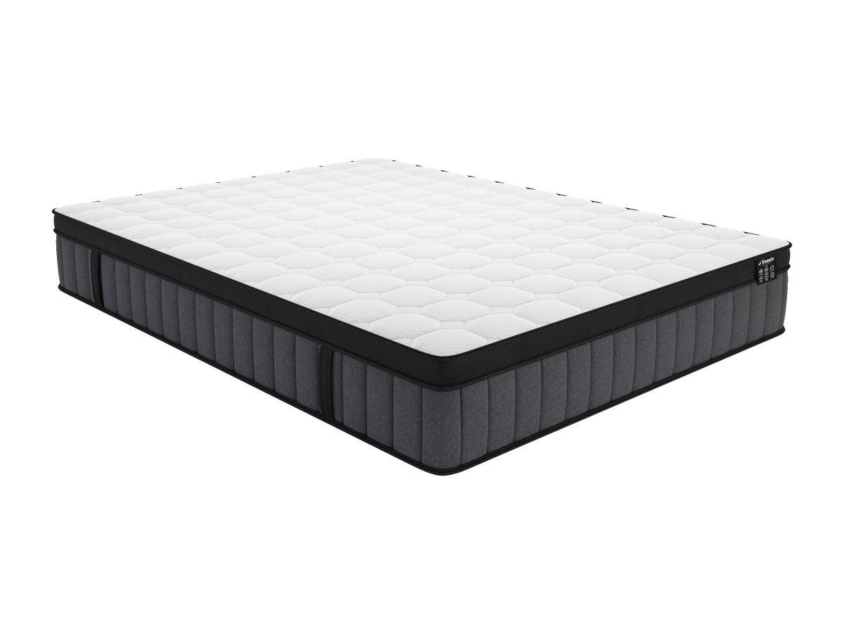 Ysmée Matelas 140 x 190 cm ressorts ensachés 7 zones et mémoire de forme rafraichissante ép.25cm - TOLCA de YSMÉE  