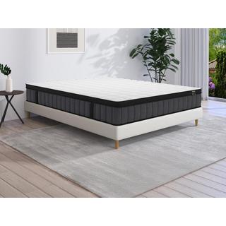 Ysmée Matelas 140 x 190 cm ressorts ensachés 7 zones et mémoire de forme rafraichissante ép.25cm - TOLCA de YSMÉE  