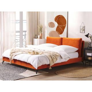 Beliani Bett mit Lattenrost aus Samtstoff Modern MELLE  