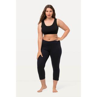 Ulla Popken  Pantalon corsaire longueur 7/8, taille élastique - jusqu'au 68/70 