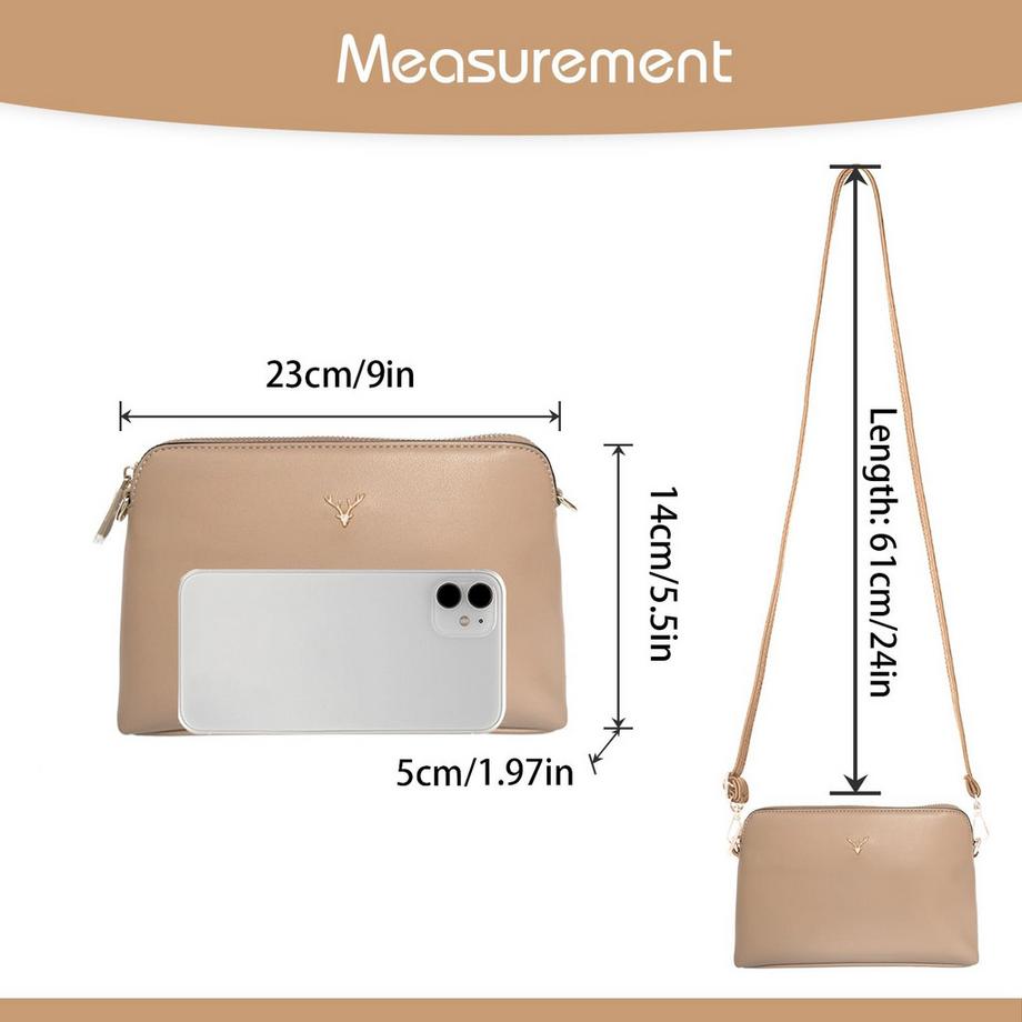 Only-bags.store Petite Sac à Bandoulière avec Étui pour Téléphone Portable  