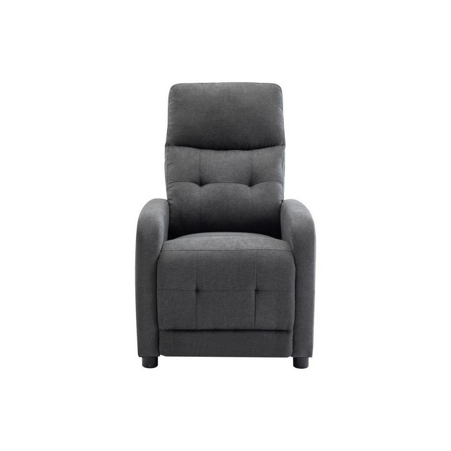 Vente-unique Fauteuil relax en tissu anthracite JARAMILO  