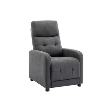 Fauteuil relax en tissu anthracite JARAMILO