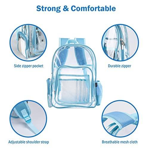 Only-bags.store Klarer Rucksack Kunststoff Schulrucksack Transparent Wasserdicht Langlebig PVC  