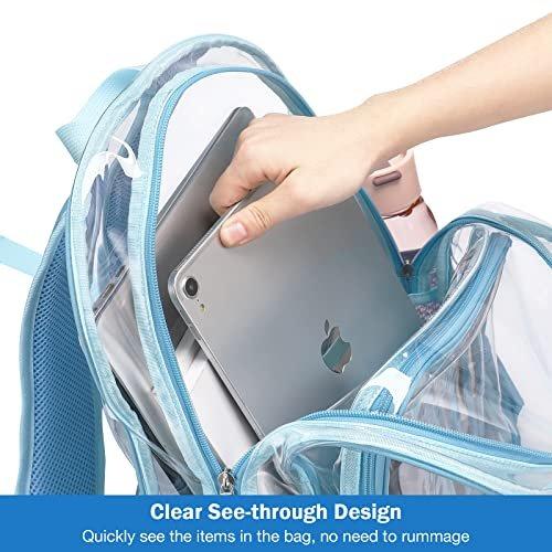 Only-bags.store Klarer Rucksack Kunststoff Schulrucksack Transparent Wasserdicht Langlebig PVC  