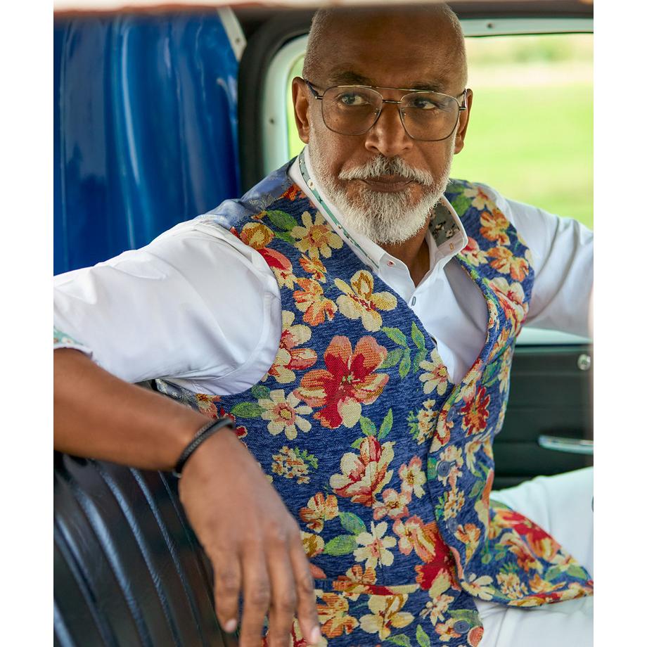 Joe Browns Weste mit floralem Jacquardmuster  