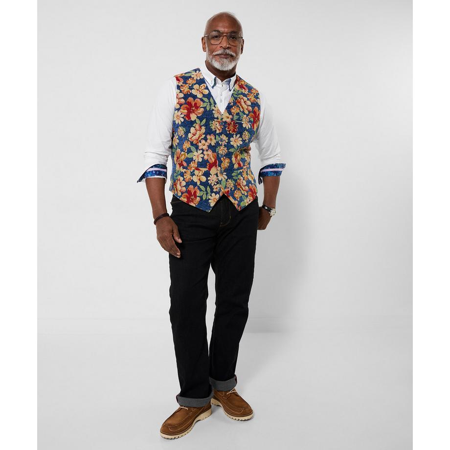 Joe Browns Weste mit floralem Jacquardmuster  