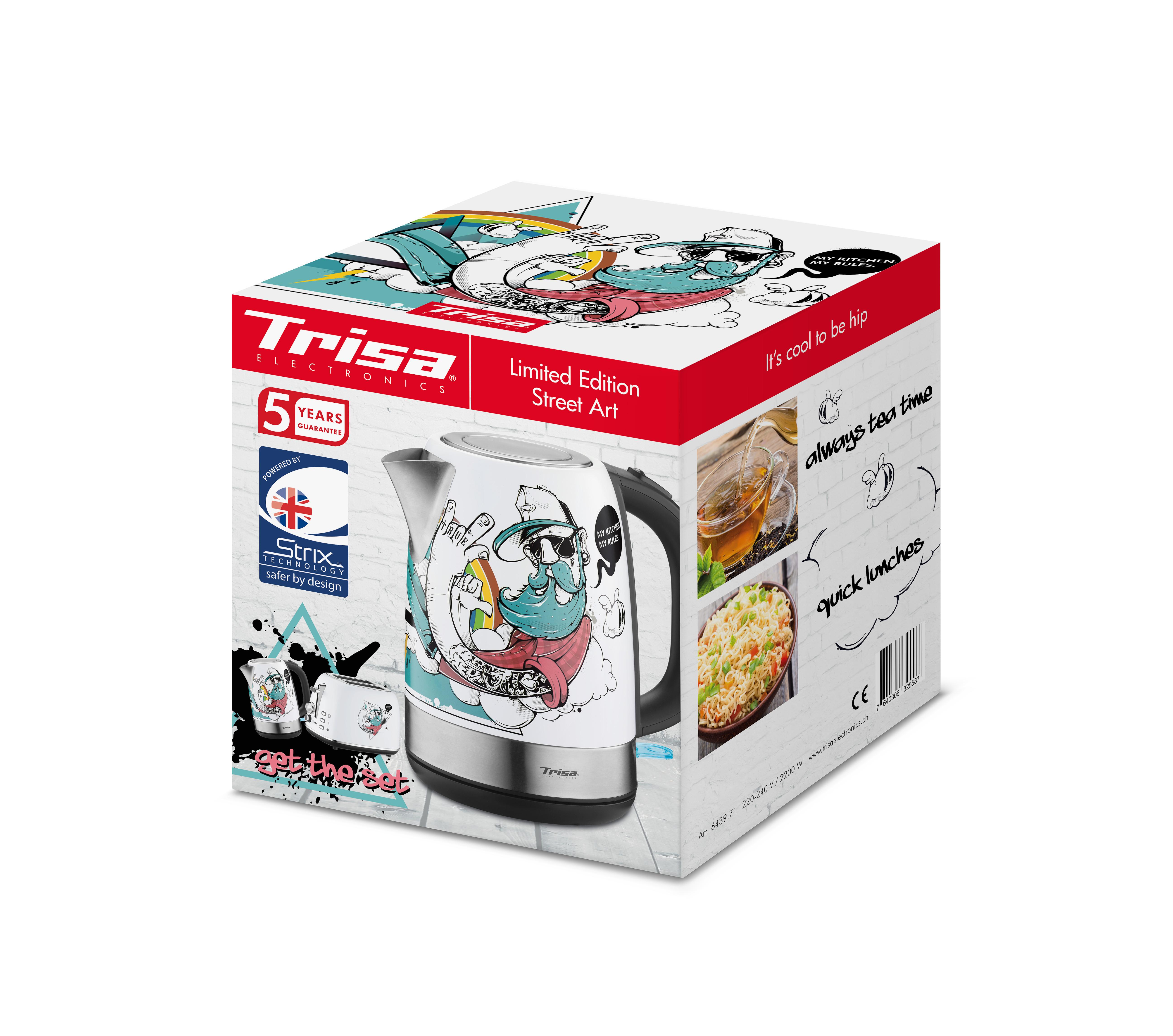 Trisa Electronics Bouilloire "Street Art" 1.7L  