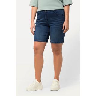 Ulla Popken  Jeansbermuda Mandy, 5-Pocket-Form, Komfortbund 