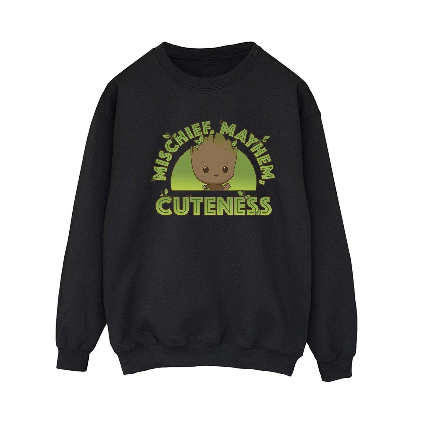 Image of I Am Groot Mischief Mayhem Sweatshirt Damen Schwarz S